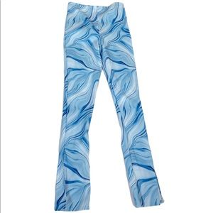 Pretty Little Thing Blue Flare Pants